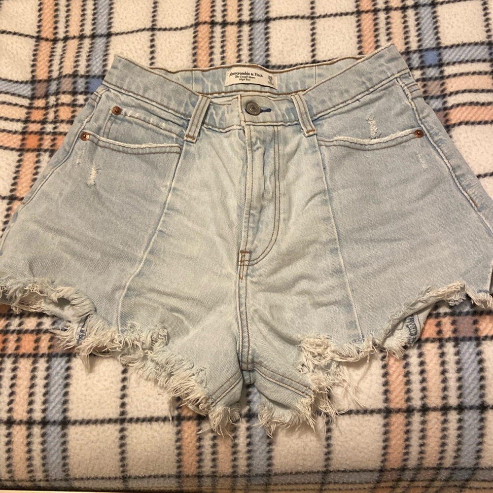 Abercrombie and Fitch Curve Love Cutoff Denim Short